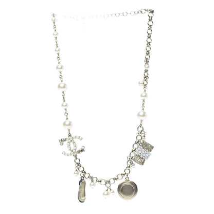 Chanel Pearl CC Charm Short Necklace Gold 3 of 4