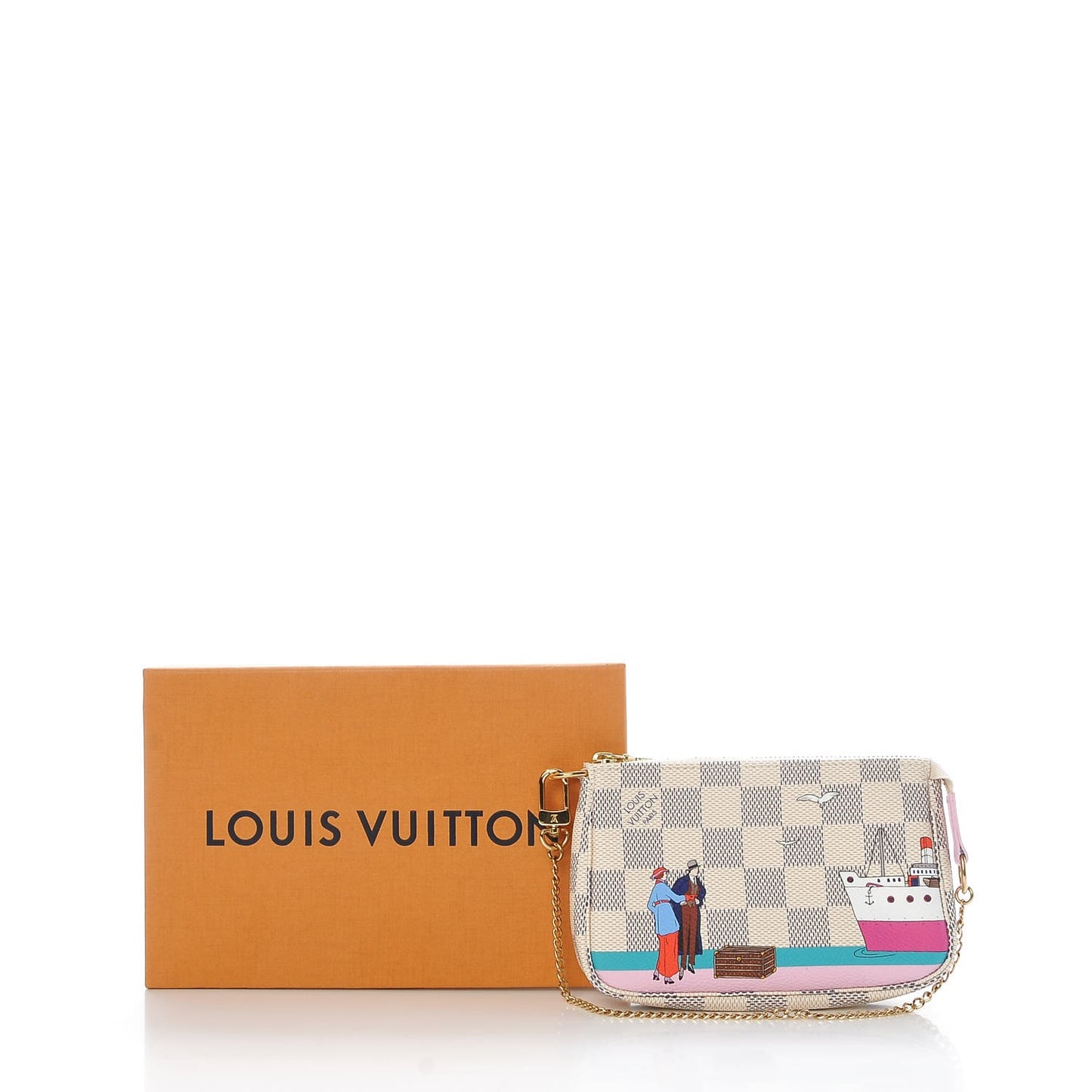 Damier Azur 2016 Christmas Animation Mini Pochette Accessories