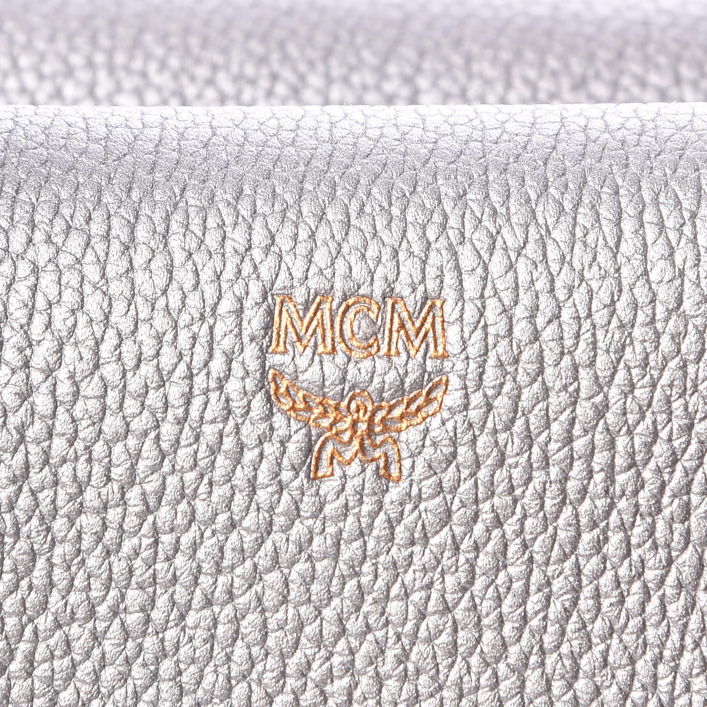 Metallic Grained Calfskin Medium Milla Tote Spike Silver
