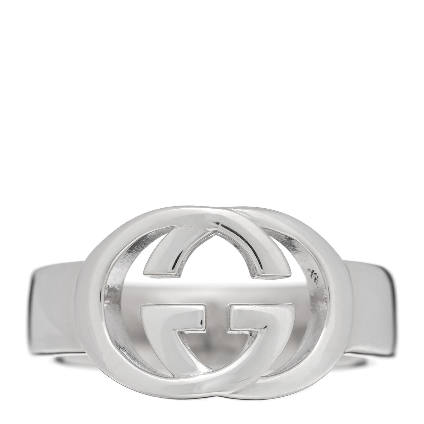 Sterling Silver Interlocking G Ring 54 6.75