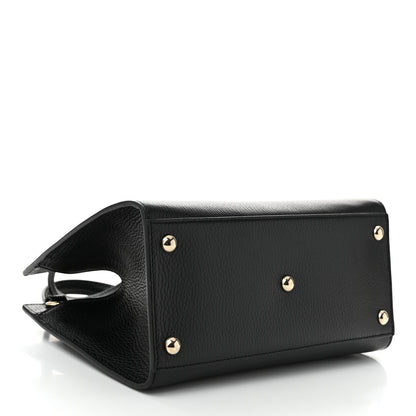 Gucci Pebbled Calfskin Medium Soho Top Handle Satchel Black 4 of 10