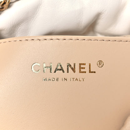 Chanel Shiny Calfskin Quilted Mini Chanel 22 White 6 of 10