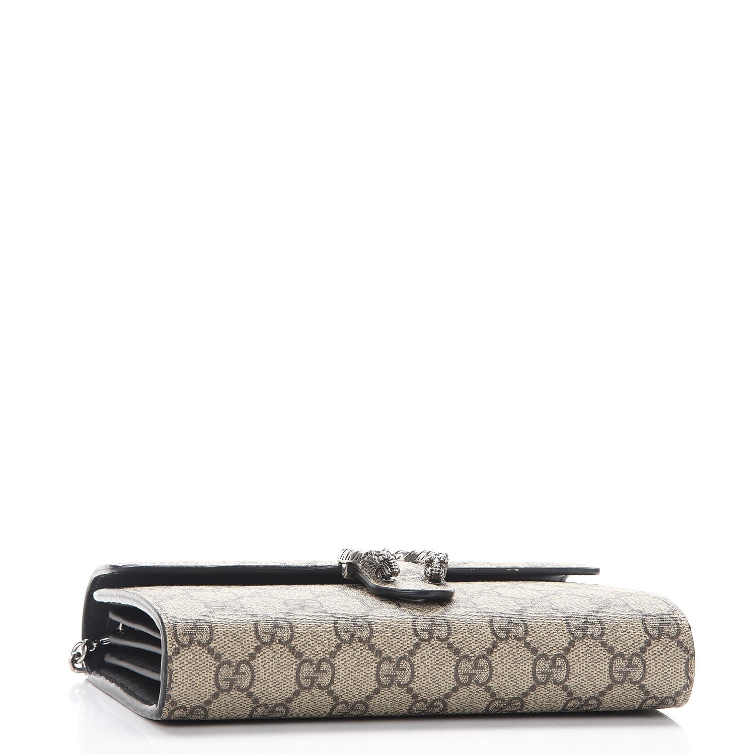 Gucci GG Supreme Monogram Mini Dionysus Chain Wallet Beige Black 4 of 8