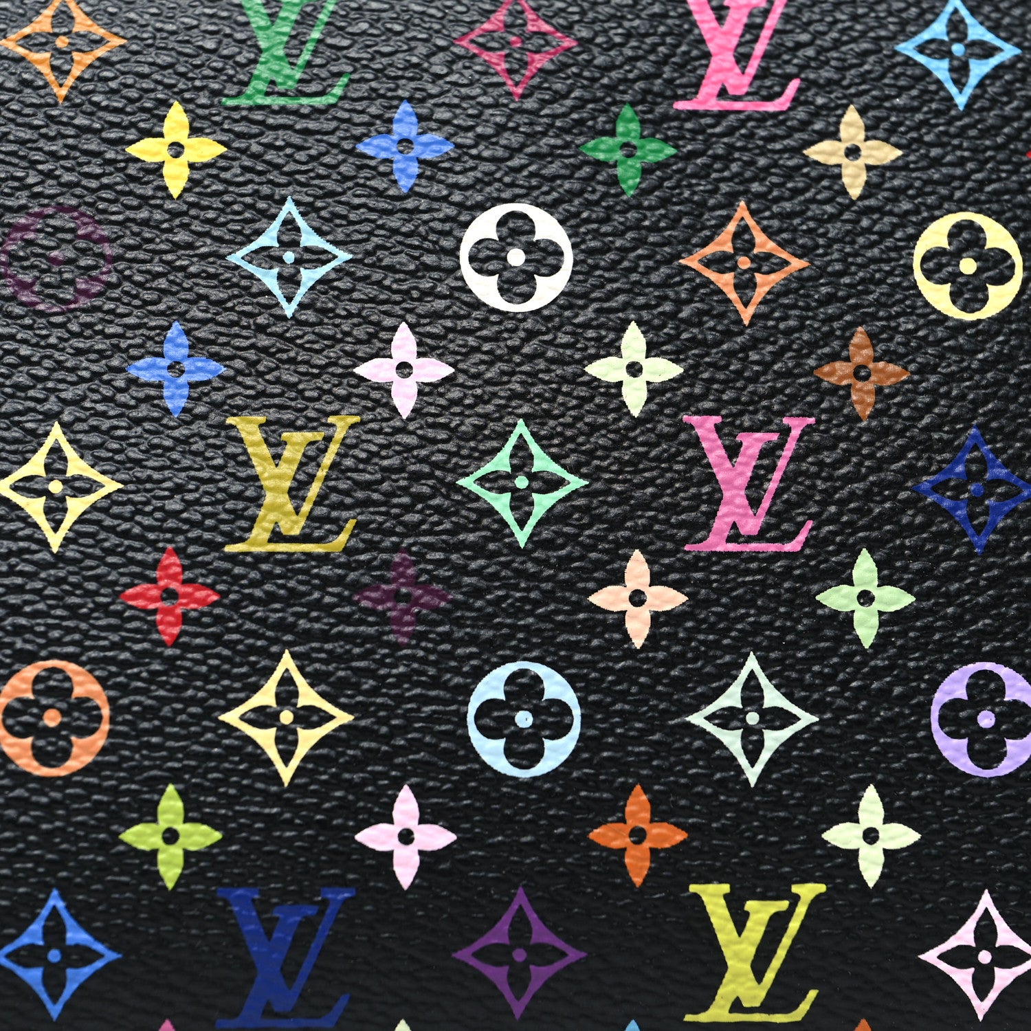 Louis Vuitton Monogram Multicolor Cosmetic Pouch Black Grenade 7 of 9