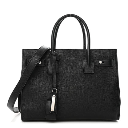 Saint Laurent Grained Calfskin Baby Sac De Jour Souple Black 1 of 30