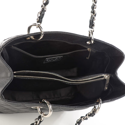 Chanel Caviar Quilted Grand Shopping Tote GST Black 6 of 10