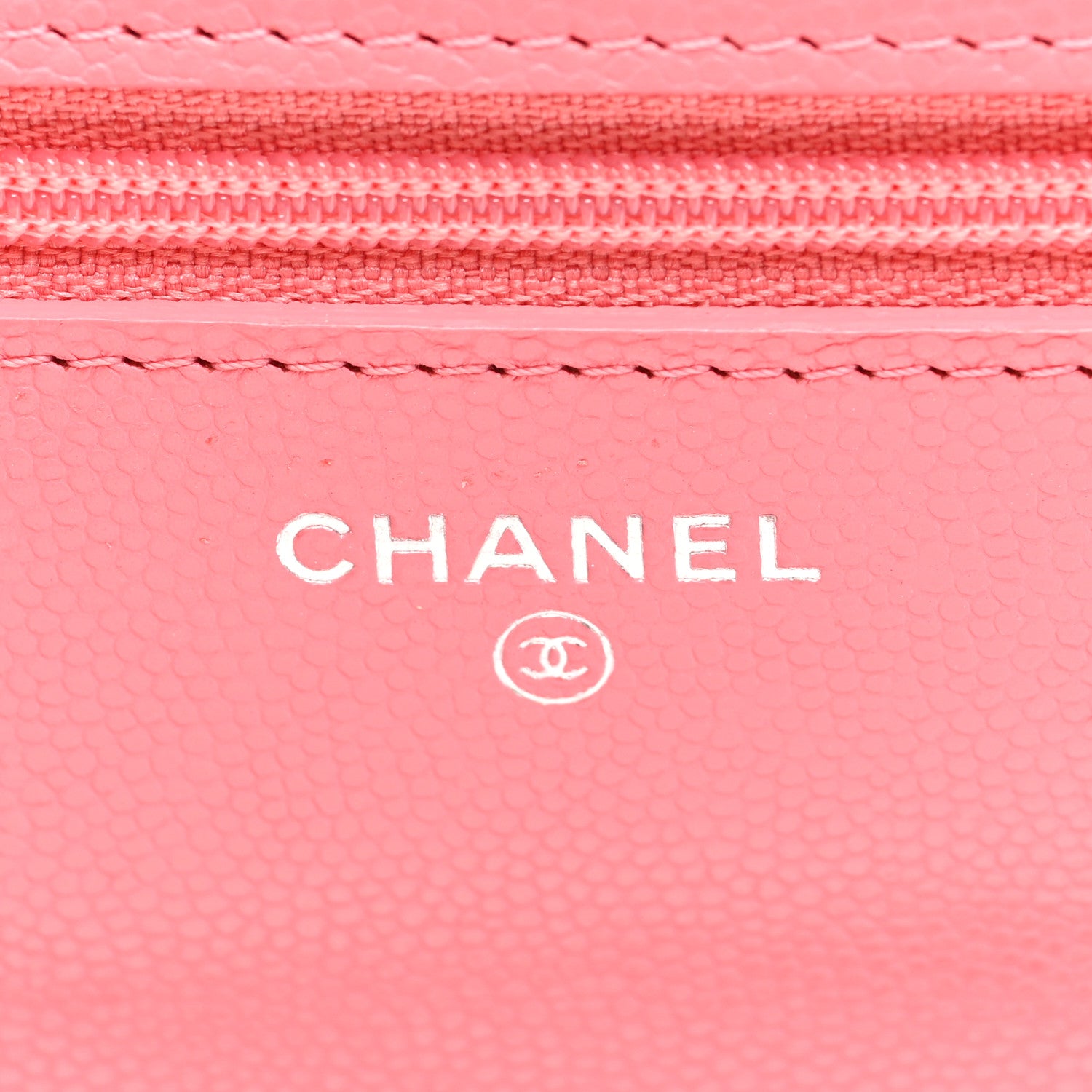 Chanel Caviar Quilted My Everything Wallet On Chain WOC Pink 6 of 10