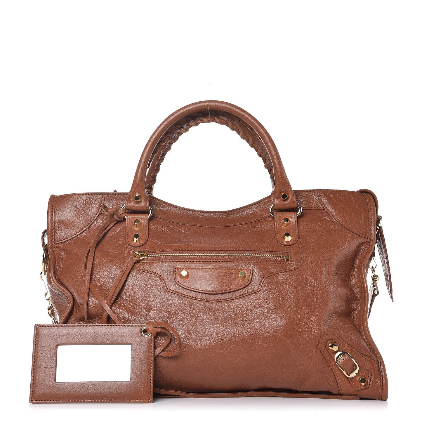 Agneau Classic Gold Hardware City Marron Terracotta