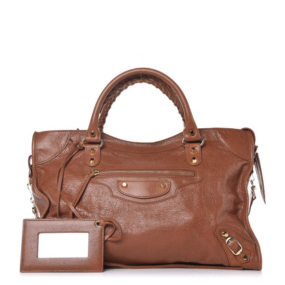Balenciaga Agneau Classic Gold Hardware City Marron Terracotta 1 of 8
