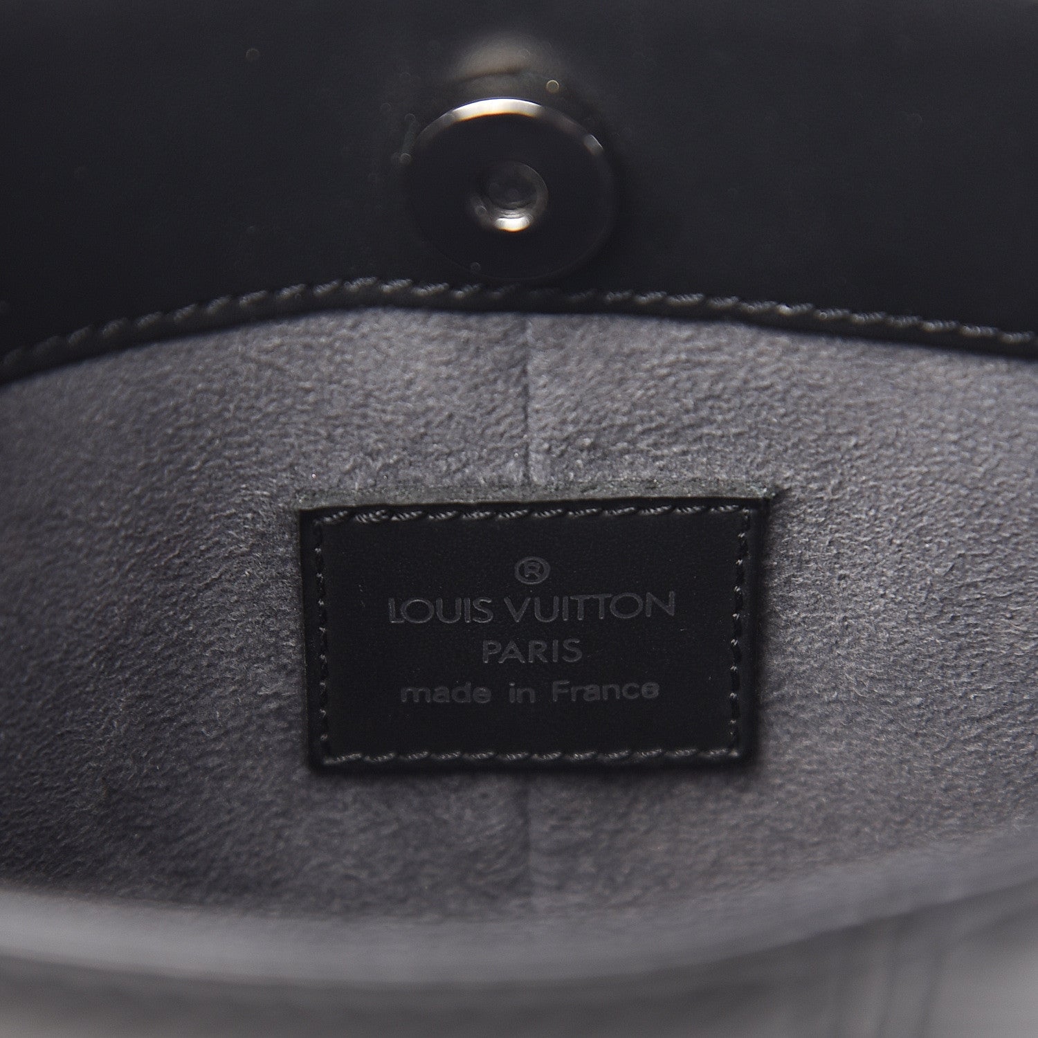 Louis Vuitton Epi Demi Lune Pochette Black 5 of 8