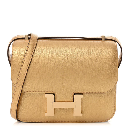 Hermes Metallic Chevre Chamkilight Constance 18 Doré 1 of 12