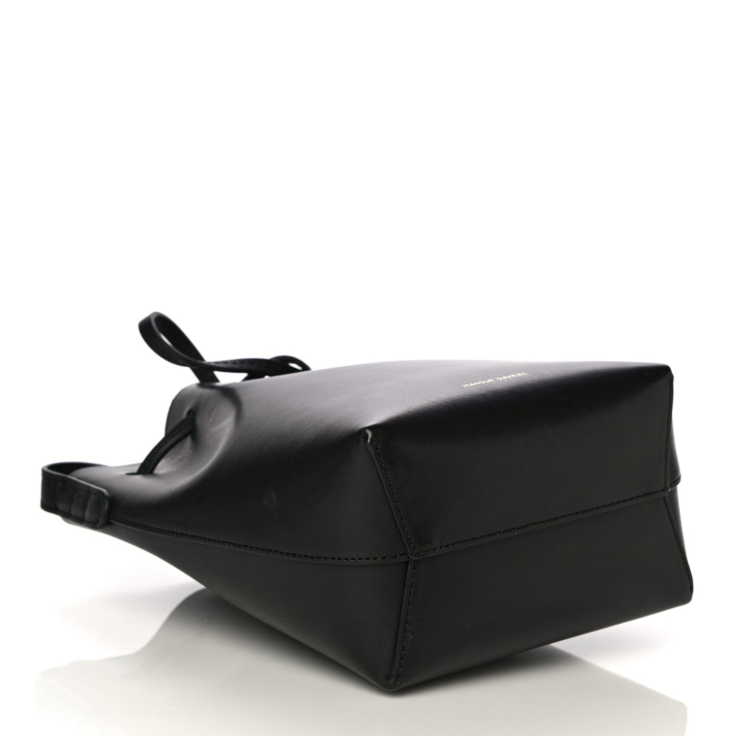 Calfskin Mini Mini Bucket Bag Black Flamma