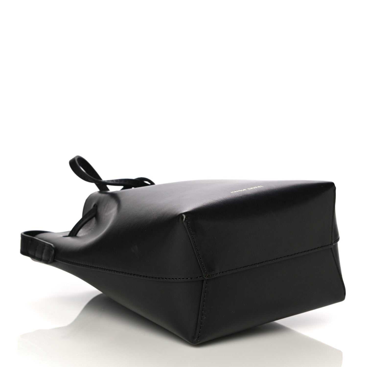 Mansur Gavriel Calfskin Mini Mini Bucket Bag Black Flamma 3 of 10
