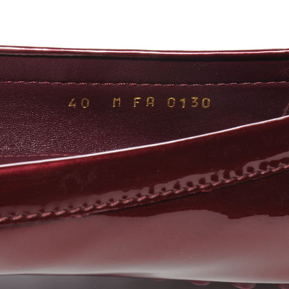 Louis Vuitton Patent Oxford Ballerina Flats 10 Rouge Fauviste 8 of 8