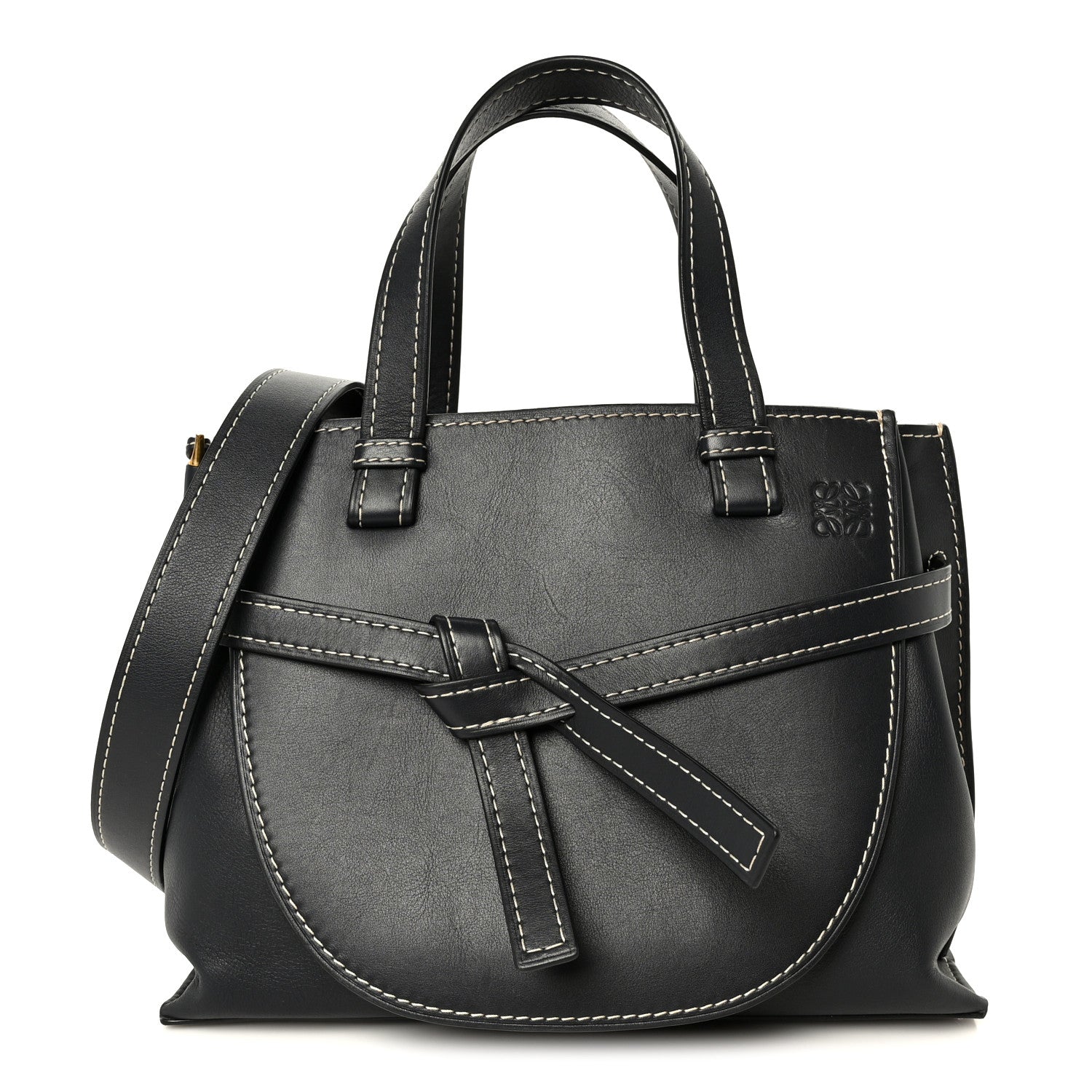 Loewe Calfskin Small Gate Tote Midnight Blue 1 of 9