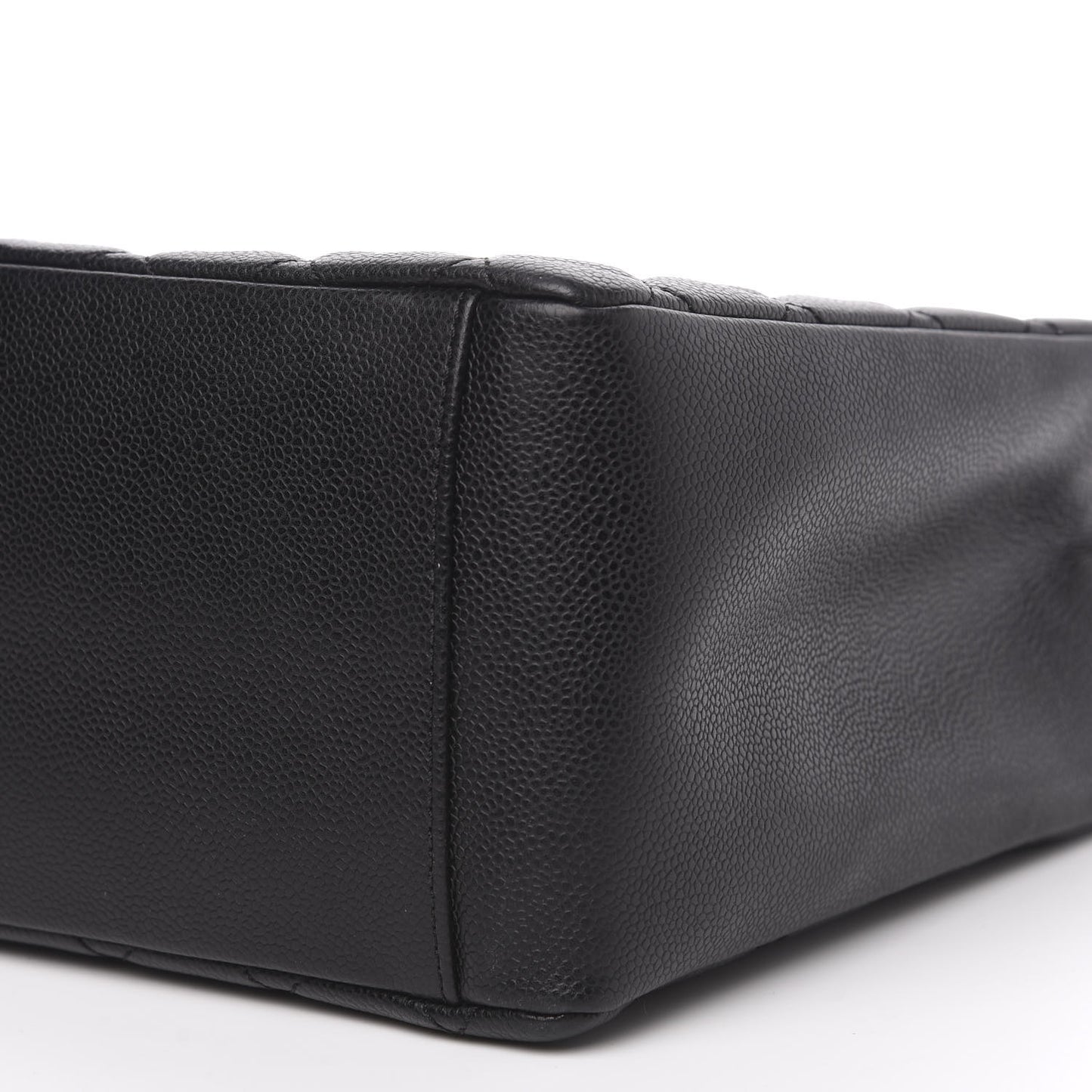 Caviar Quilted Grand Shopping Tote GST Black