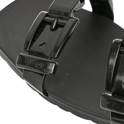 Gucci Rubber Womens Slide Sandals 38 Black 9 of 9