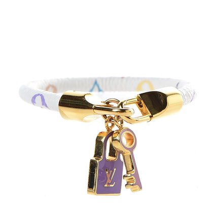 Louis Vuitton Monogram Multicolor Luck It Bracelet 17 White 1 of 5