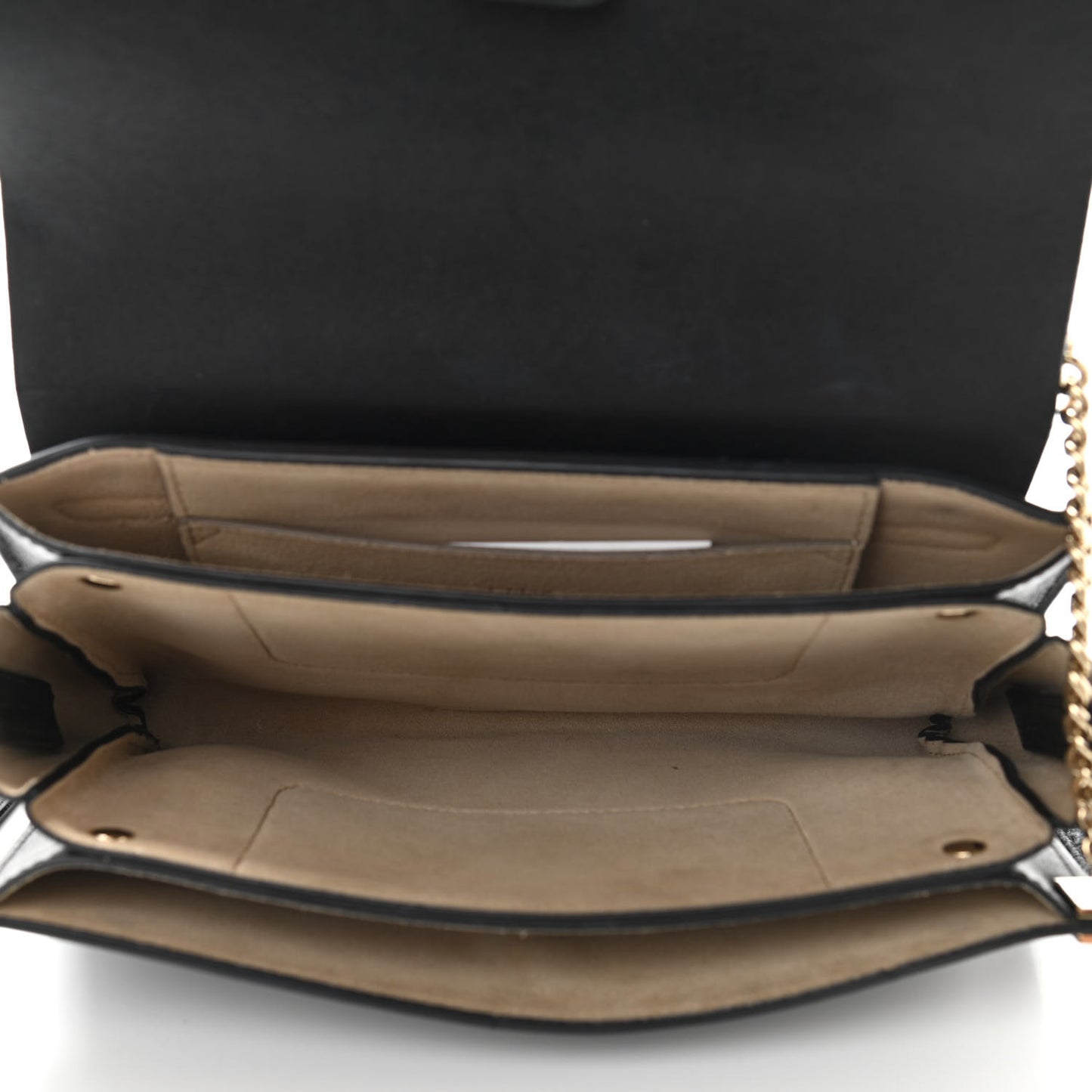 Suede Calfskin Small Faye Shoulder Bag Black