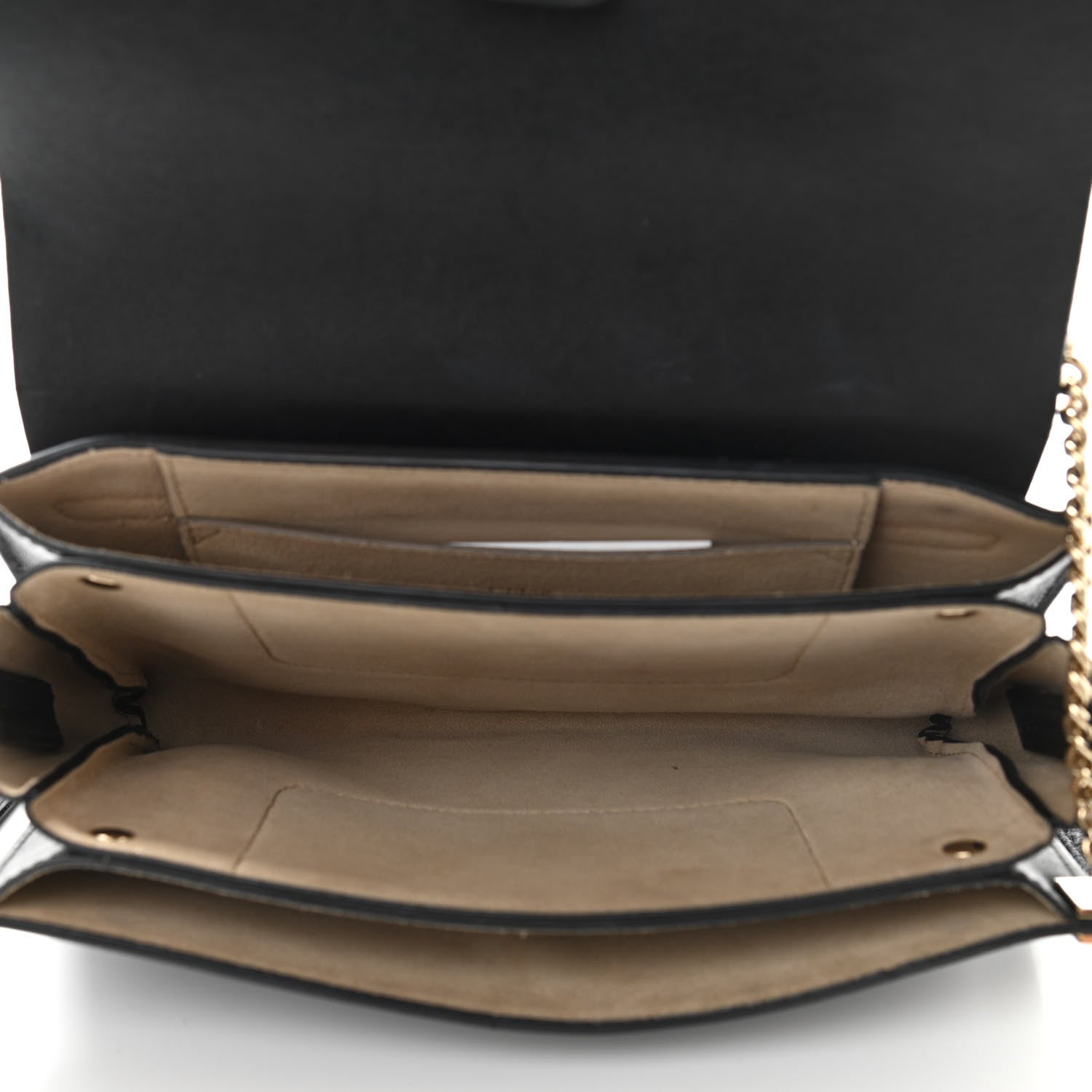 Chloe Suede Calfskin Small Faye Shoulder Bag Black 5 of 15