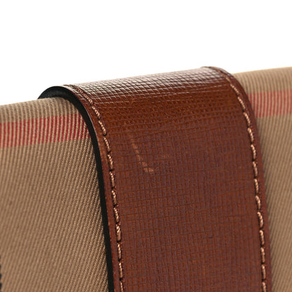 Burberry House Check Bridle Calfskin Small Madison Buckle Bag Tan 11 of 11