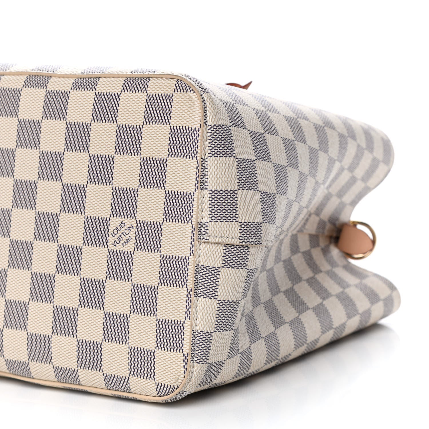 Louis Vuitton Damier Azur Braided Neonoe MM Peach Cream 13 of 19