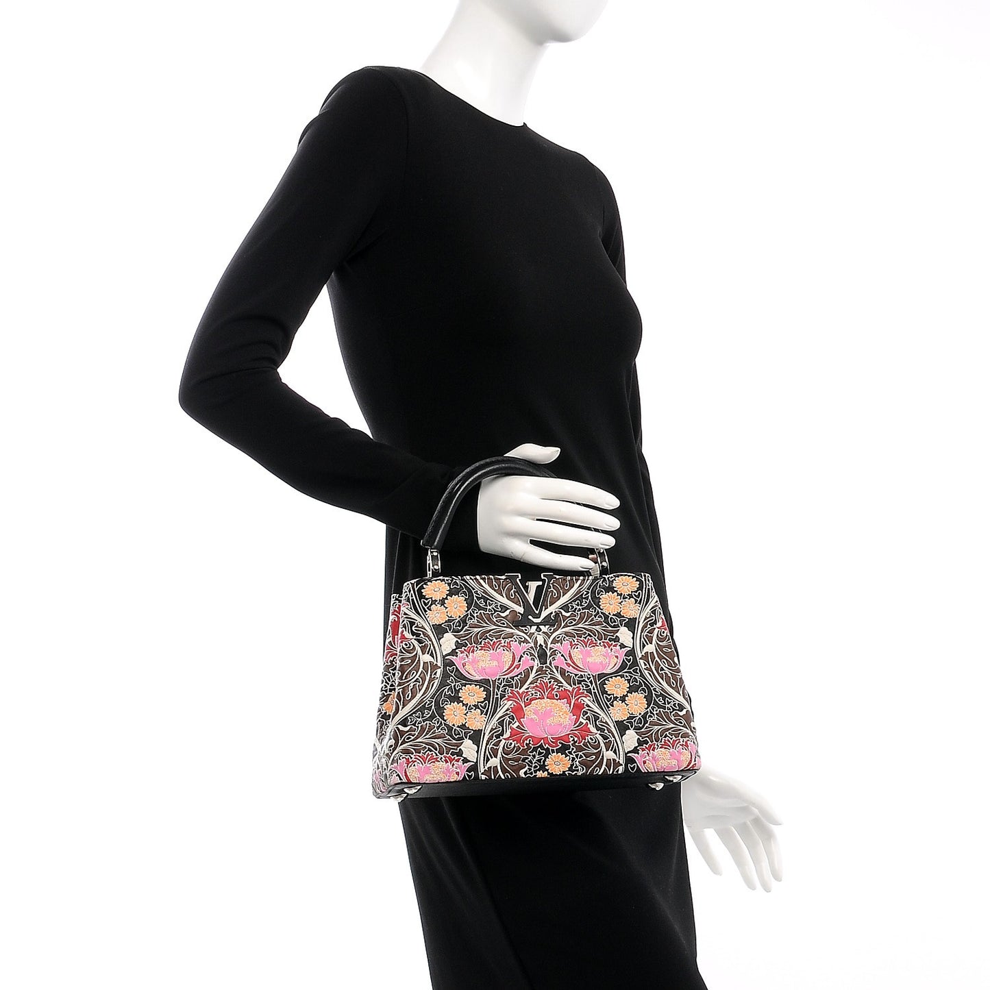 Lambskin Capucines BB Wildflowers Black