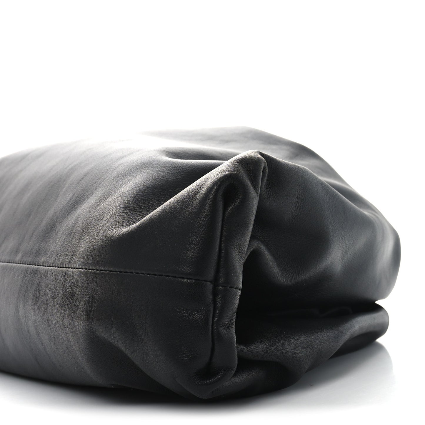 Smooth Butter Calf The Pouch Oversized Clutch Black