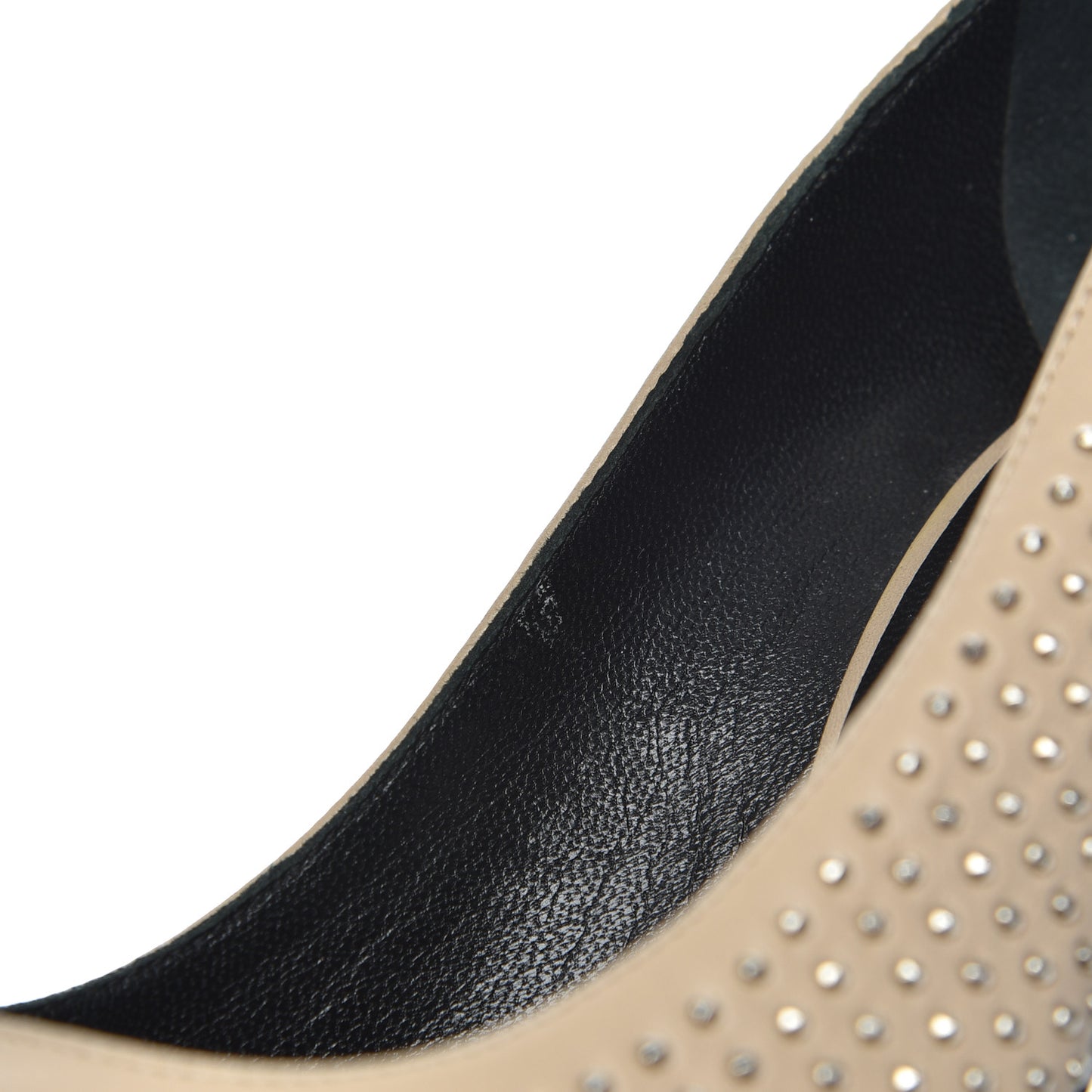 Calfskin Micro Stud Paris 105 Pumps 36.5 Beige