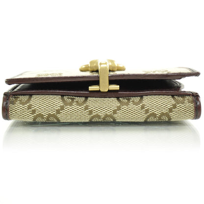 Gucci Monogram Horsebit Flap French Wallet 5 of 11