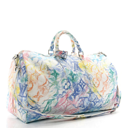 Louis Vuitton Monogram Pastel Colors Keepall Bandouliere 50 Multicolor 2 of 8