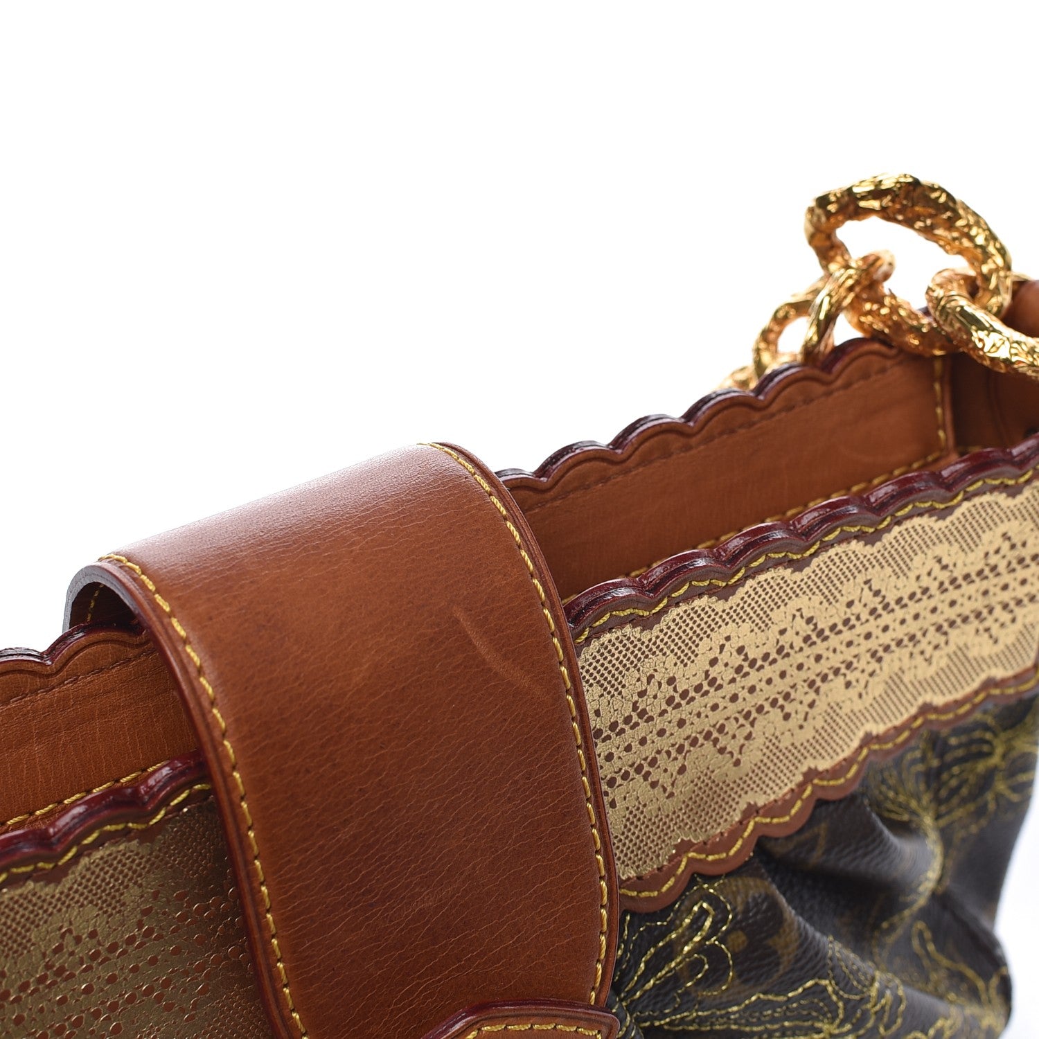 Louis Vuitton Monogram Dentelle Kirsten Gold 9 of 10