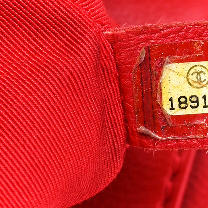 Chanel Calfskin Medium Boy Reverso Flap Red 9 of 13