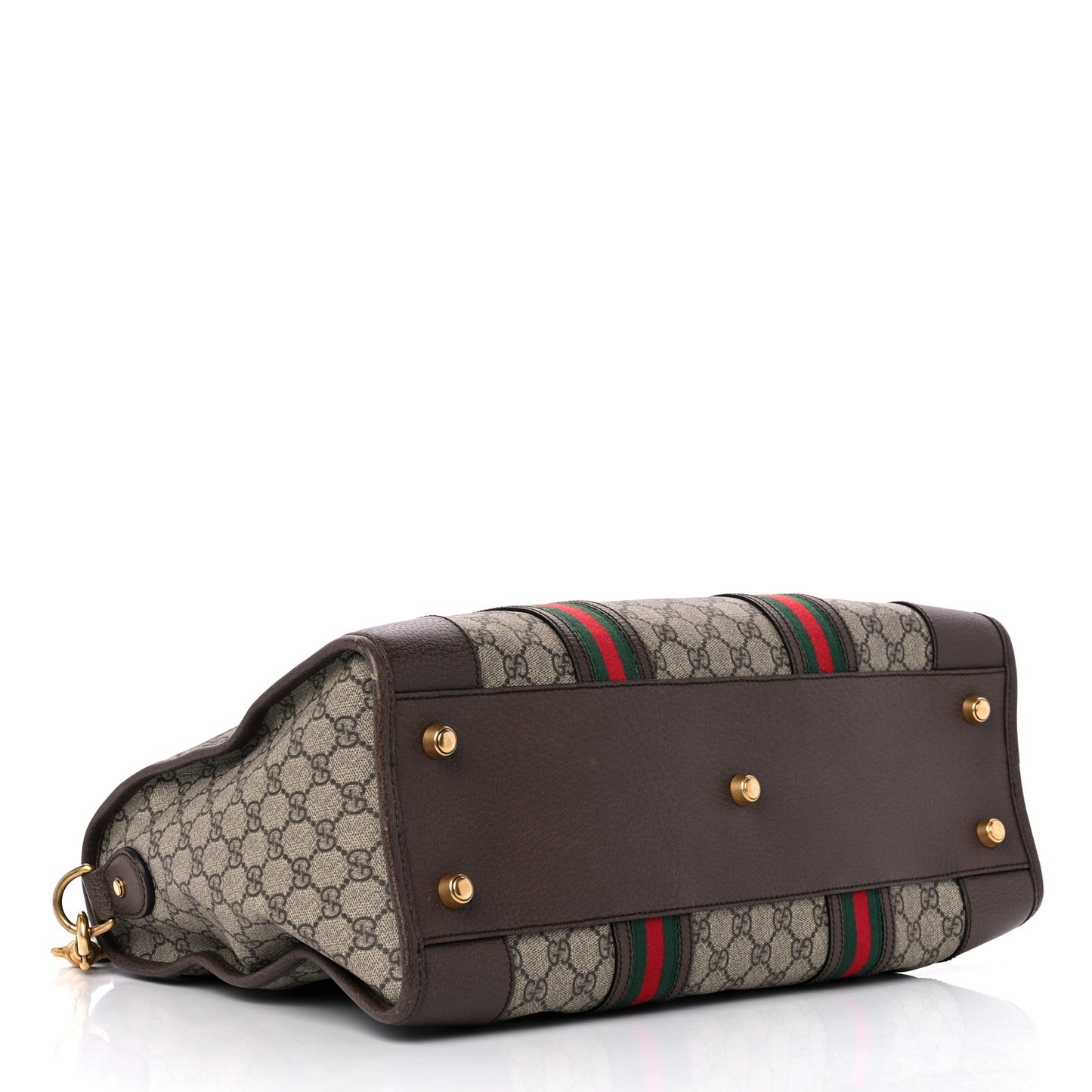 Soft GG Supreme Monogram Web Medium Duffle Bag Beige New Acero Crop