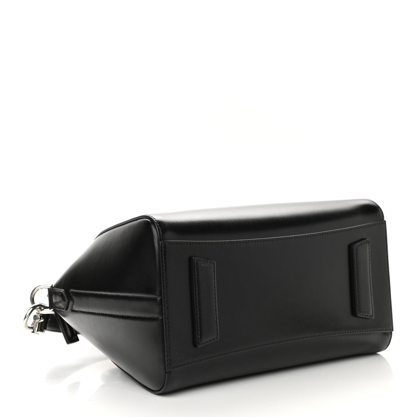 Shiny Lord Calfskin Small Antigona Black