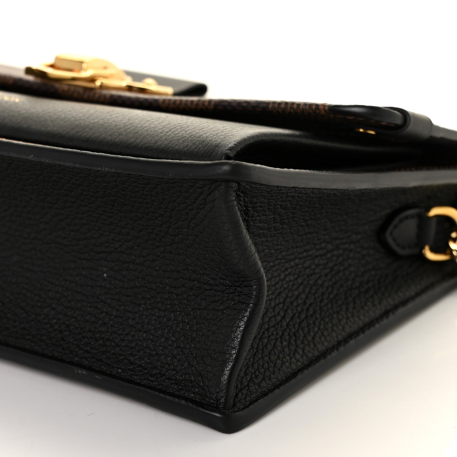 Louis Vuitton Damier Ebene Vavin Chain Wallet Black 7 of 9