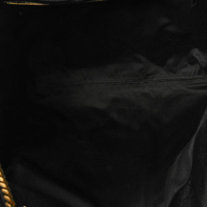 Saint Laurent Lambskin Quilted Maxi Icare Shopping Tote Black 6 of 10