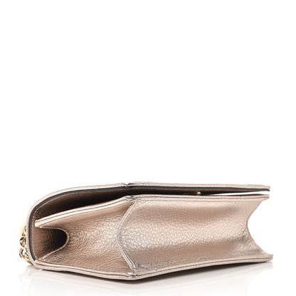 Christian Dior Metallic Grained Calfskin Small Diorama Flap Bag Copper 4 of 7