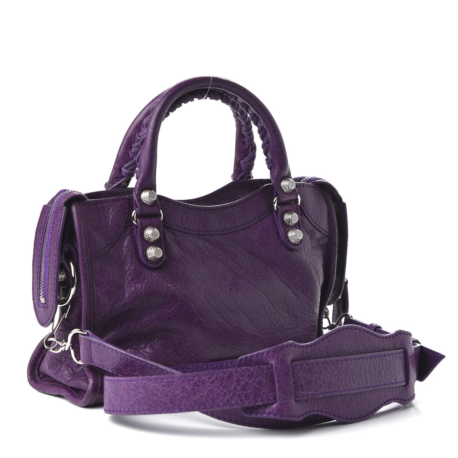 Balenciaga Agneau Giant 12 Silver Hardware Mini City Ultraviolet 3 of 10