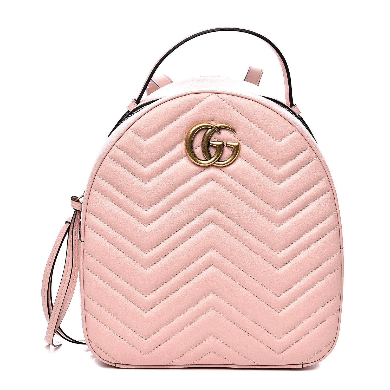 Gucci Calfskin Matelasse GG Marmont Dome Backpack Perfect Pink 1 of 9