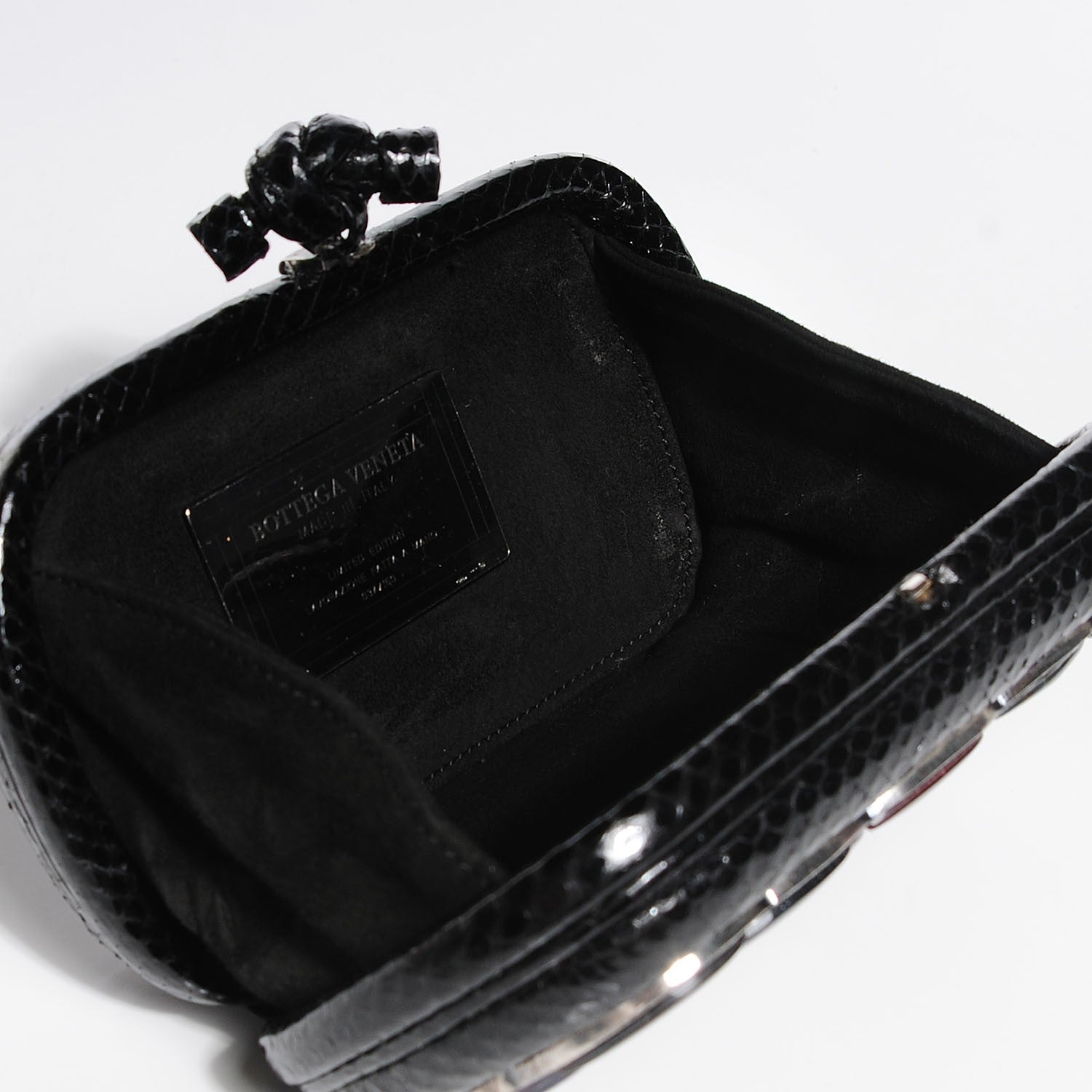 Bottega Veneta Multi Stone Ayers Knot Clutch Black 6 of 7