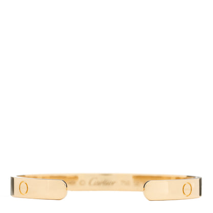 Cartier 18K Yellow Gold LOVE Cuff Bracelet 17 2 of 3