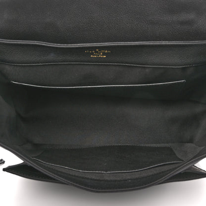 Louis Vuitton Calfskin Lockme MM Black 5 of 14