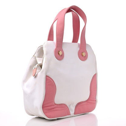 Chanel Canvas CC Handbag Pink White 3 of 14