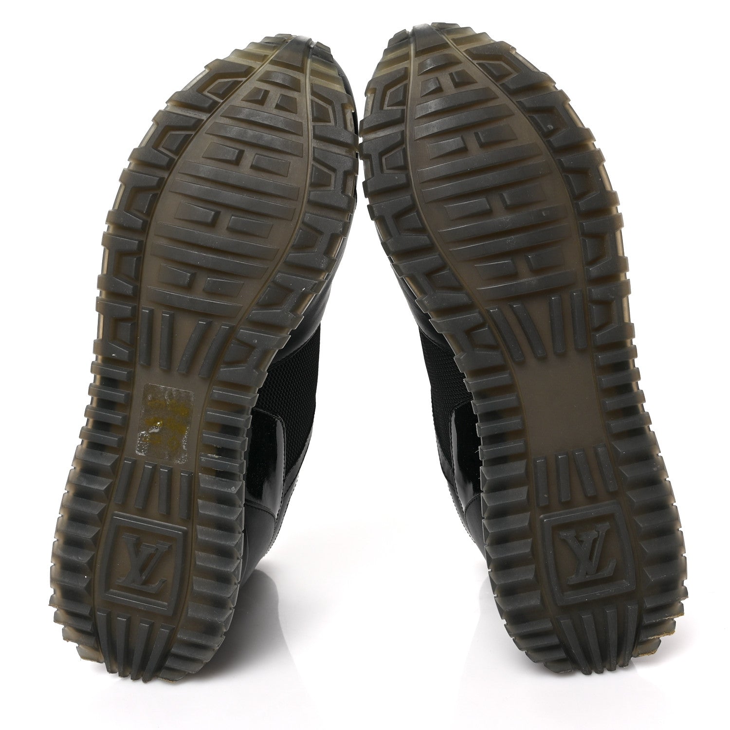 Louis Vuitton Calfskin Monogram Run Away Sneakers 38 Black 6 of 8