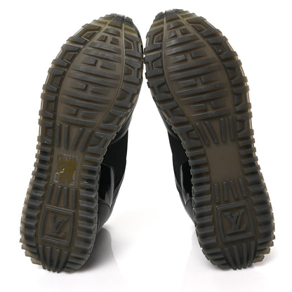 Louis Vuitton Calfskin Monogram Run Away Sneakers 38 Black 6 of 8