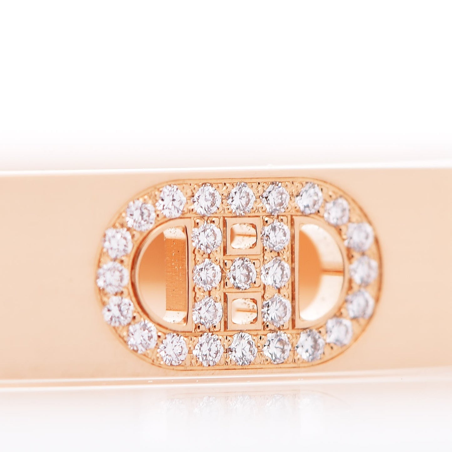 18K Rose Gold Diamond PM H D'Ancre Bracelet SH