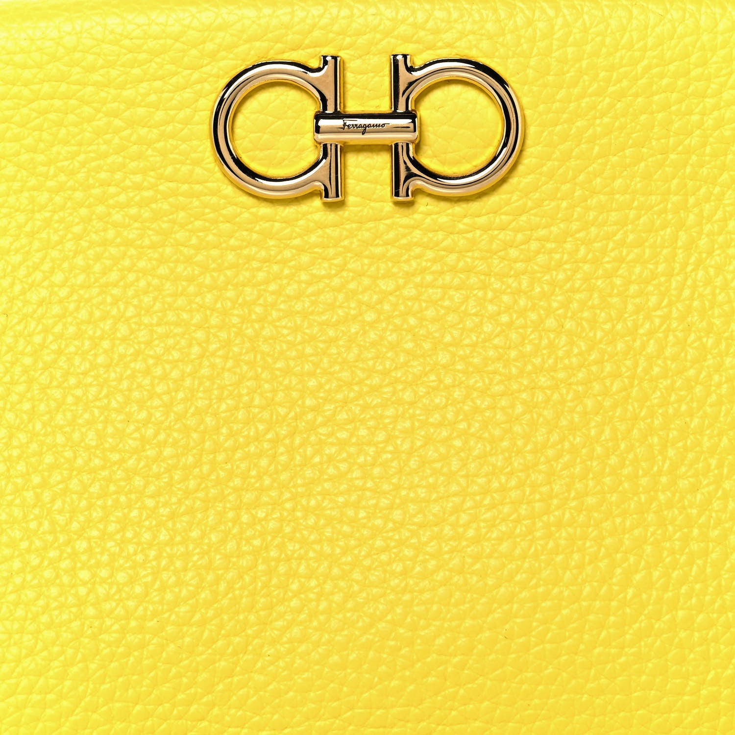 Salvatore Ferragamo Calfskin Small Gancini Crossbody Canary Yellow 7 of 12