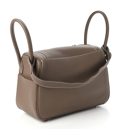Hermes Taurillon Clemence Lindy 26 Etoupe 3 of 10