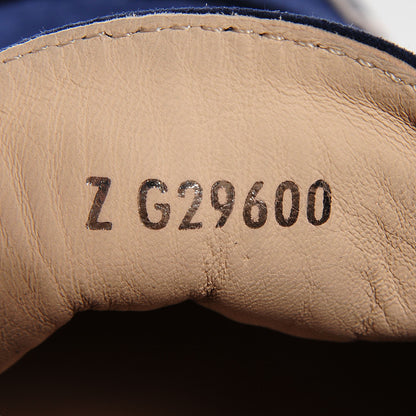 Chanel Suede Lace Up Espadrilles 35 Dark Navy Blue 6 of 6